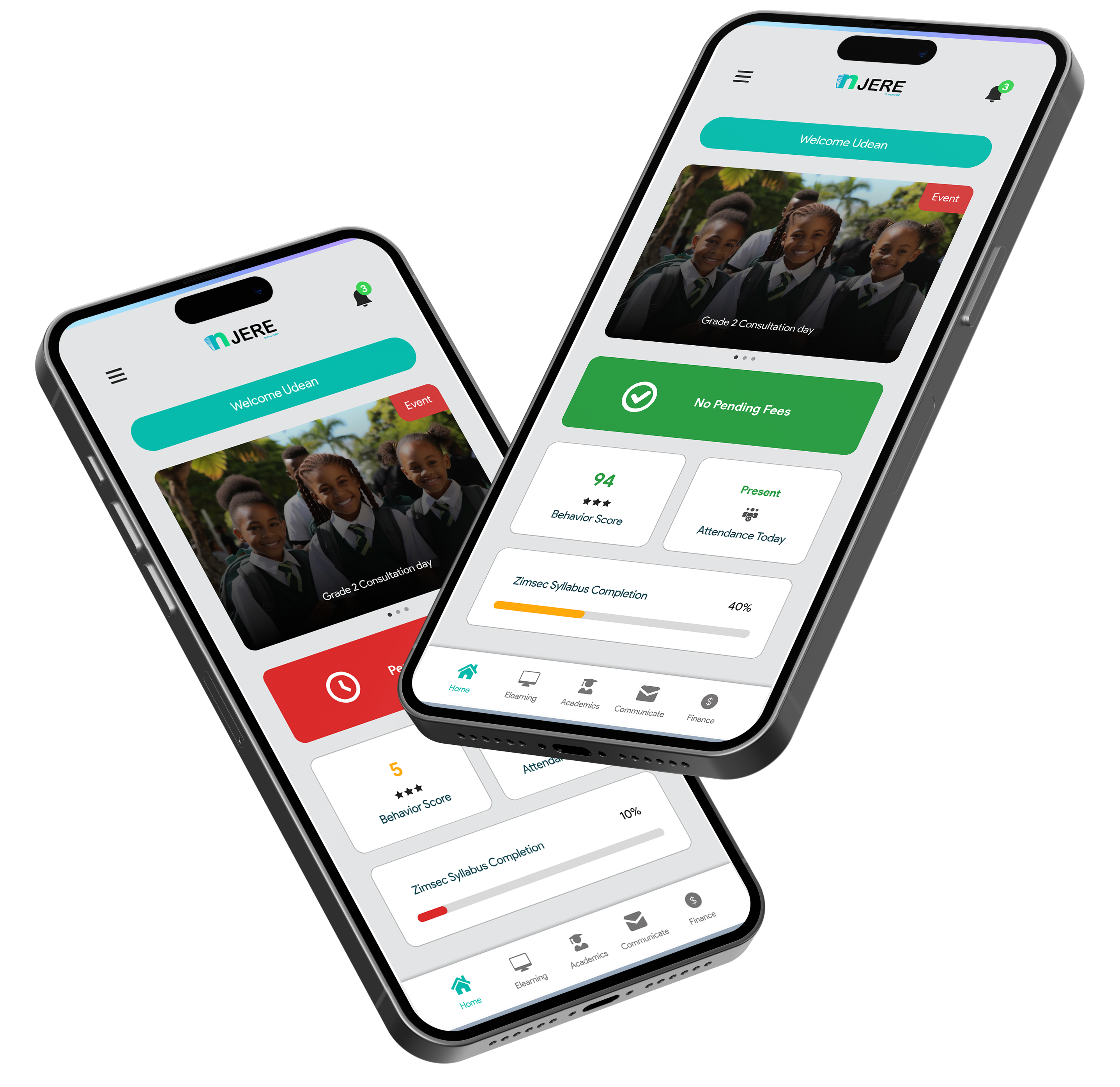 Njere Mobile App Mockup